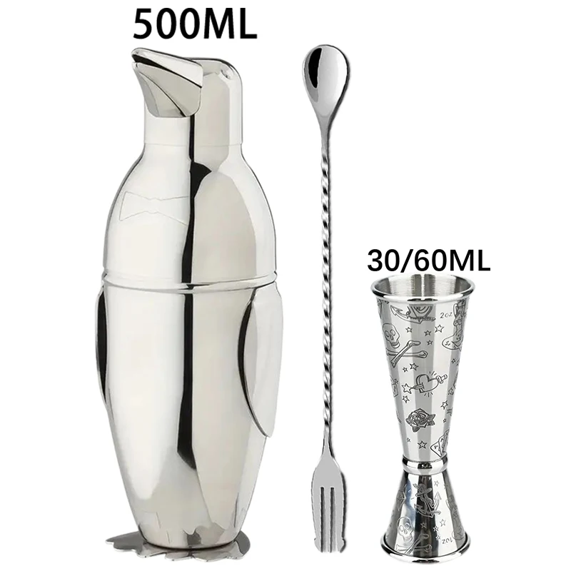 

New Cocktail Shaker Set Stainless Steel Bartender Kit Cocktail Mixer Wine Martini Shaker Party Bar Tools