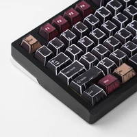 Teclas R1 R2 de luz mixta de estilo cómico, tinte opaco de cereza PBT, Sub coreano, alemán, francés, interruptor Mx, teclado, teclas rusas BRPT