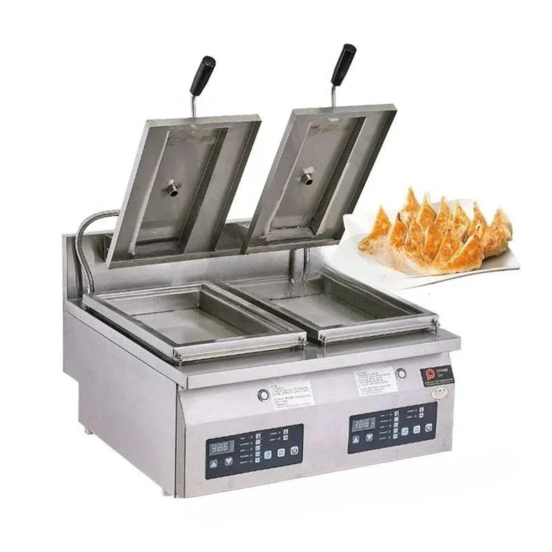 Digital Grilled Dumpling Machine Gyoza Fryer Pan Dumpling Cooker Fried Dumpling Making Machine Shengjian Bun Grilling Machine