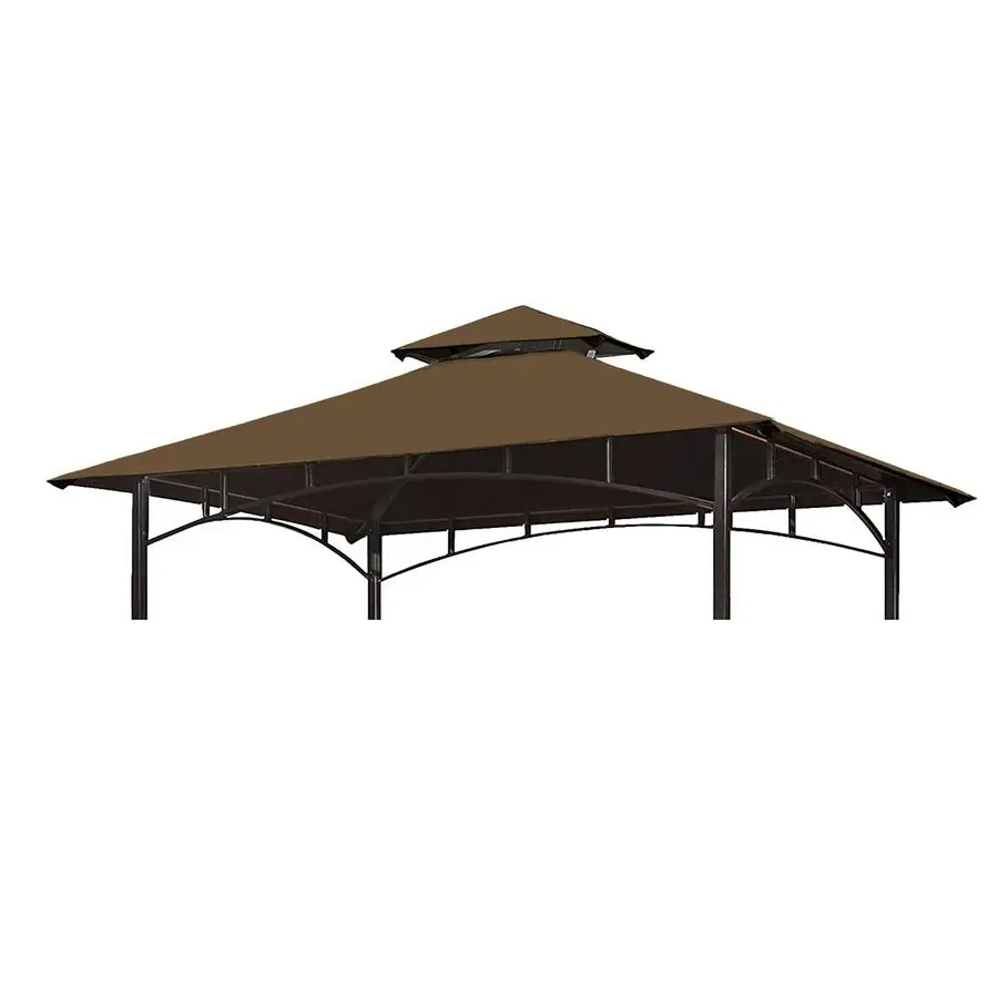 

Gazebo Replacement Canopy Top 5x8 Gazebo Roof Double Tiered Outdoor BBQ Roof Cover Grill Shelter Only Fit for Model LGG001PSTF B