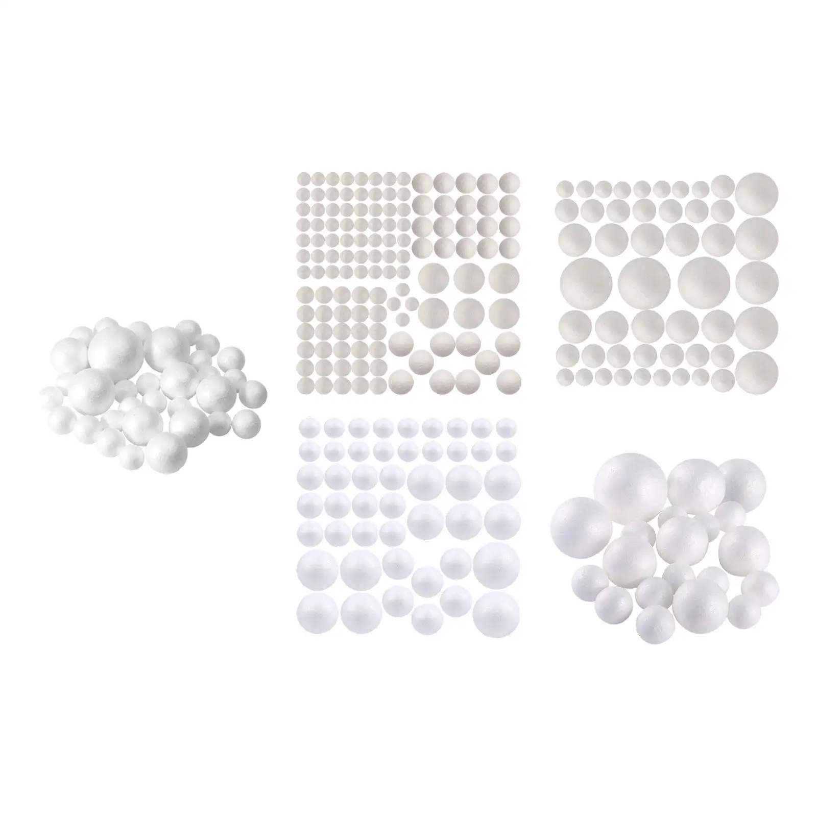 Craft Foam Balls Flower Arrangement Ornaments Christmas Arts School Project Home Modeling Party Smooth Balls DIY Crafts