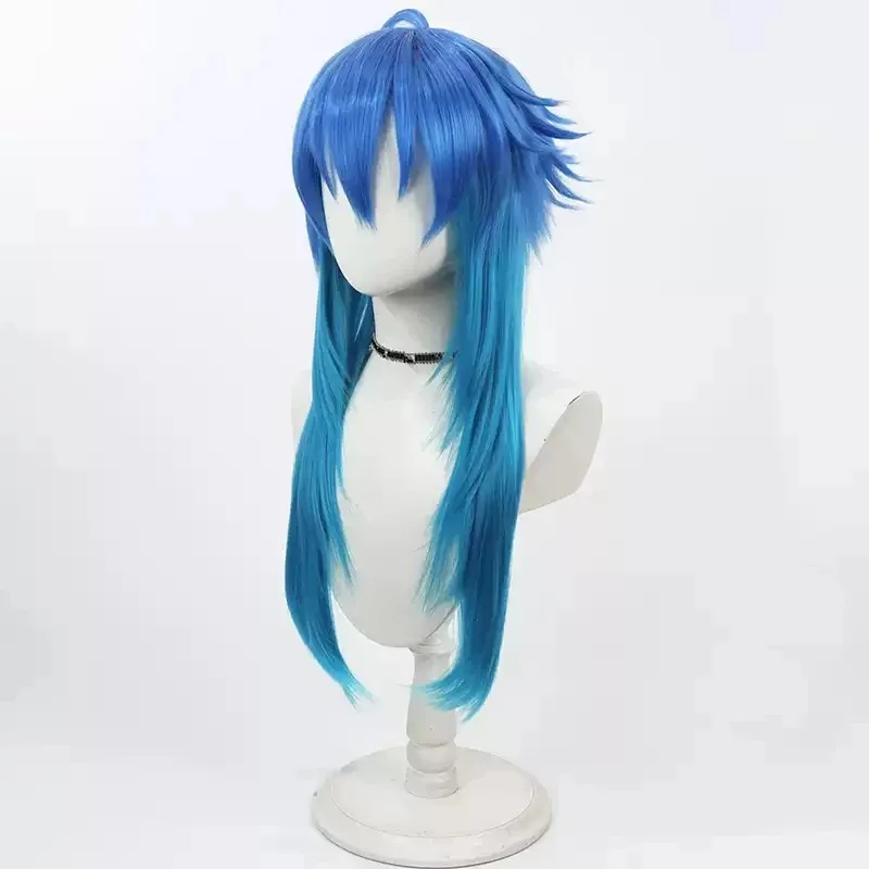 Game Dramatical Murder Seragaki Aoba Cosplay Wig DMMD Seragaki Aoba Role Play Blue Gradient Hair Wig Costumes Accessories