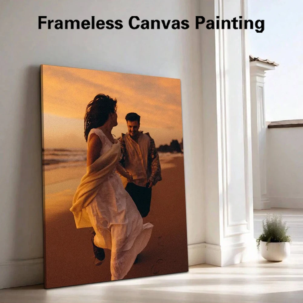 

1 шт. безрамное персонализированное фото на холсте для свадьбы, вдохновляющая картина, настенное искусство, изображение для декора стен