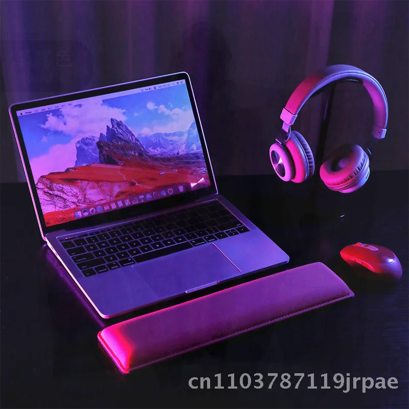 

Прохладный ледяной шелковый гелевый коврик для клавиатуры для офиса и игр - эргономичный коврик для мыши с поддержкой набора текста, односторонний коврик из натурального каучука