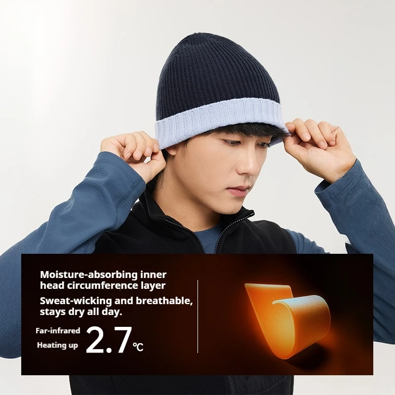 

Naturehike унисекс уличная зимняя шерстяная вязаная шапка с удобной эластичной защитой ушей с манжетами, сохраняет тепло для холодной погоды