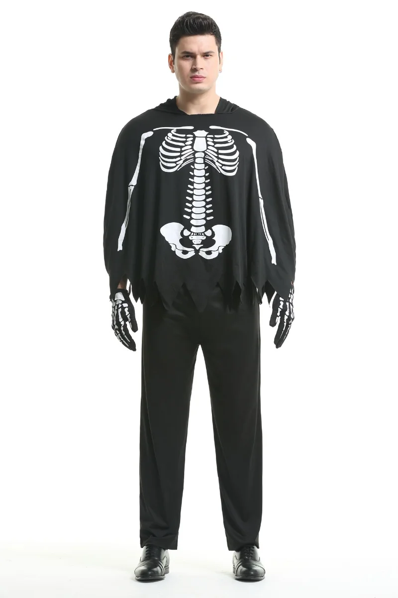Gruseliges Zombie-Skelett-Vampir-Paar-Kostüm Halloween Bühnenkostüm Mexikanisches Tag-der-Toten-Totenkopf-Verkleidungs-Cosplay-Kleid – Detail 6