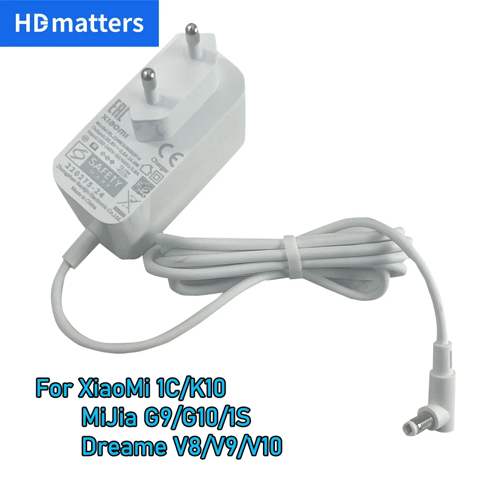Genuine OEM 30.8v Charger for XiaoMi 1C/K10 MiJia G9/G10/1S Dreame V8/V9/V10 XiaoMi Vacuum Cleaner power cable power supply