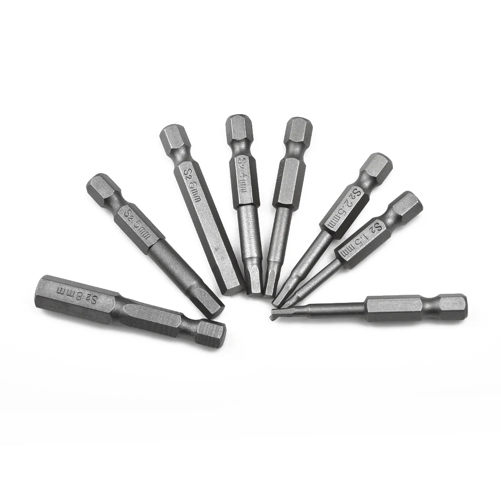 50mm Magnetic Hexagon Screwdriver Bit Alloy Steel 1/4\