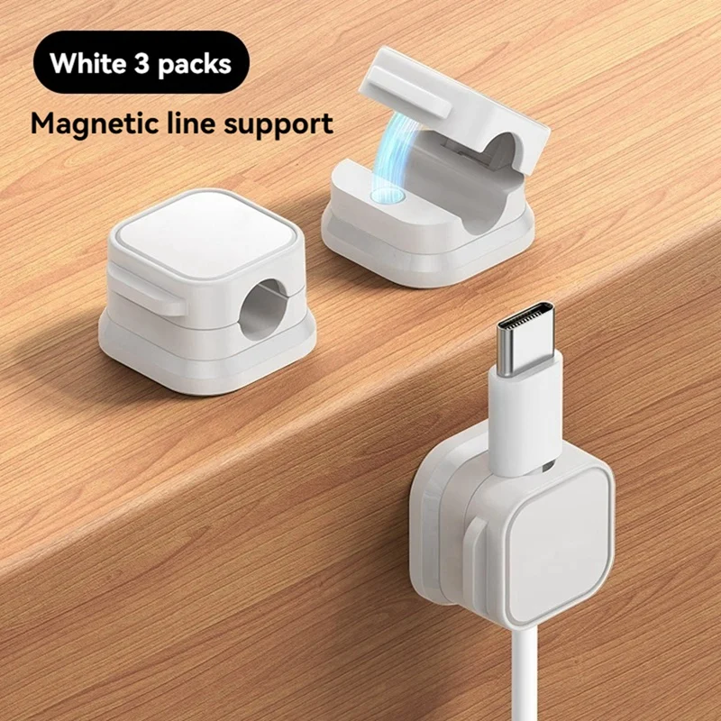 Data Cable Organization Clip-Sticky Spring Clip For Desk, Wall, Car Wire Management And Charger