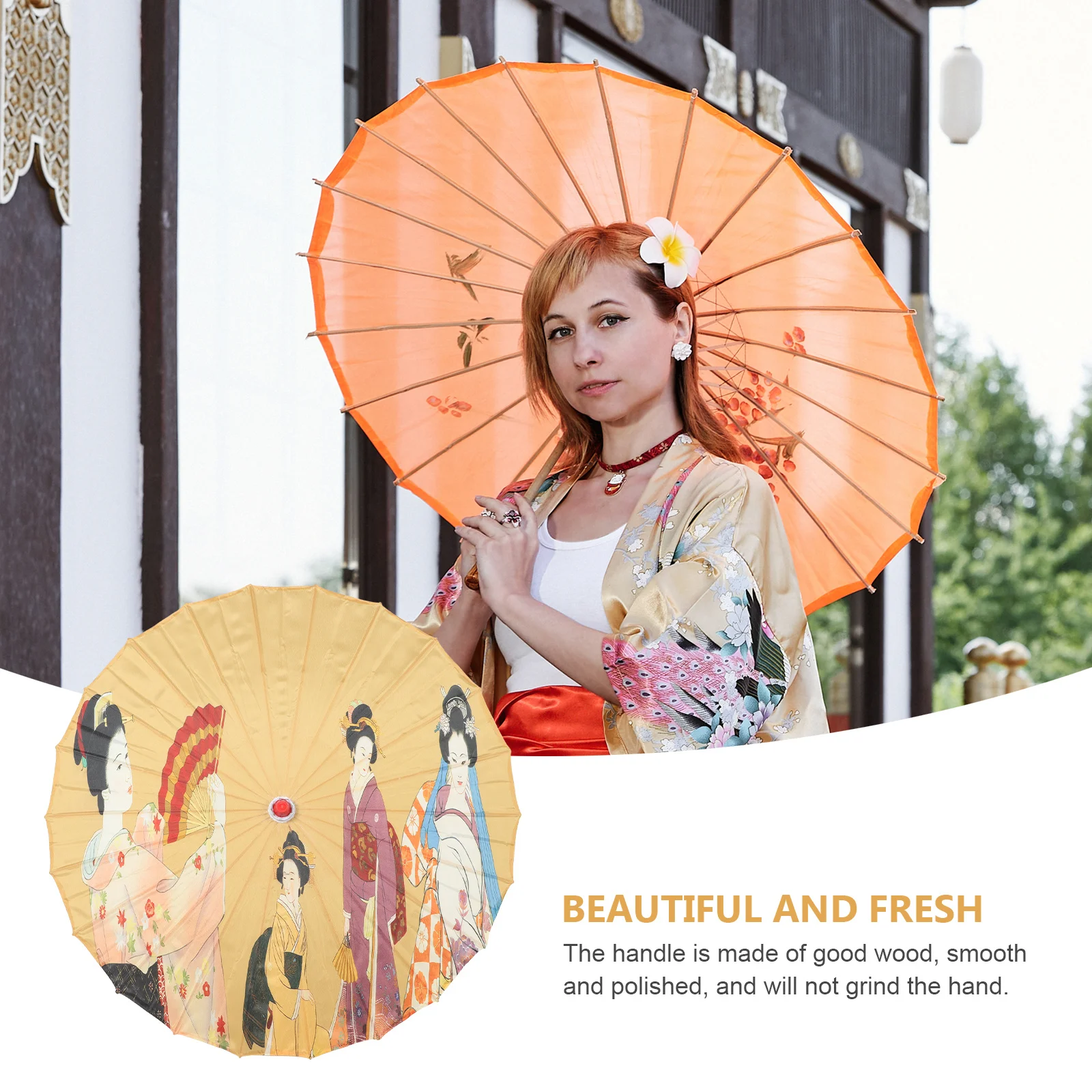 

Japanese Style Classic Decorative Umbrella Sturdy Photography Prop for Dance Performance Party Decoration Japanese Umbrella
