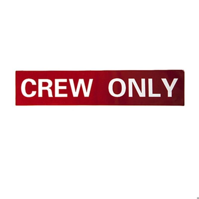 Car Stickers flight warning slogan reflective sticker "CREW ONLY""FLIGHT SAFETY""PILOT CAR FOLLOW ME""FOLLOW ME""FLYING"