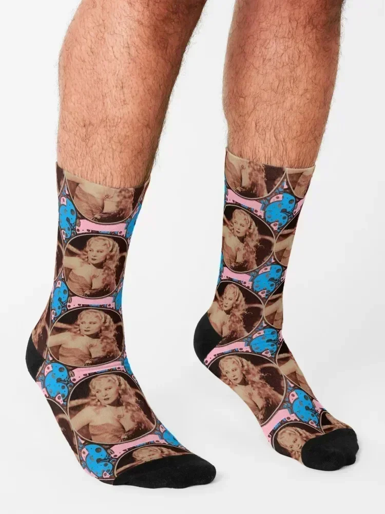 Mae West Sex Siren Socks cycling Stockings man cotton Rugby Women's Socks Men's