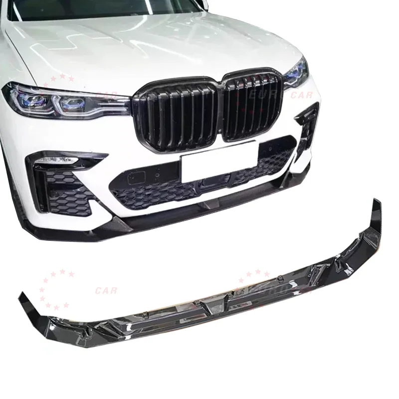 Car Exterior Accessories Parts Body Kit Carbon Fiber Universal Front Bumper Spoiler Lip For BMW X7 ZWZ Style Front Lip