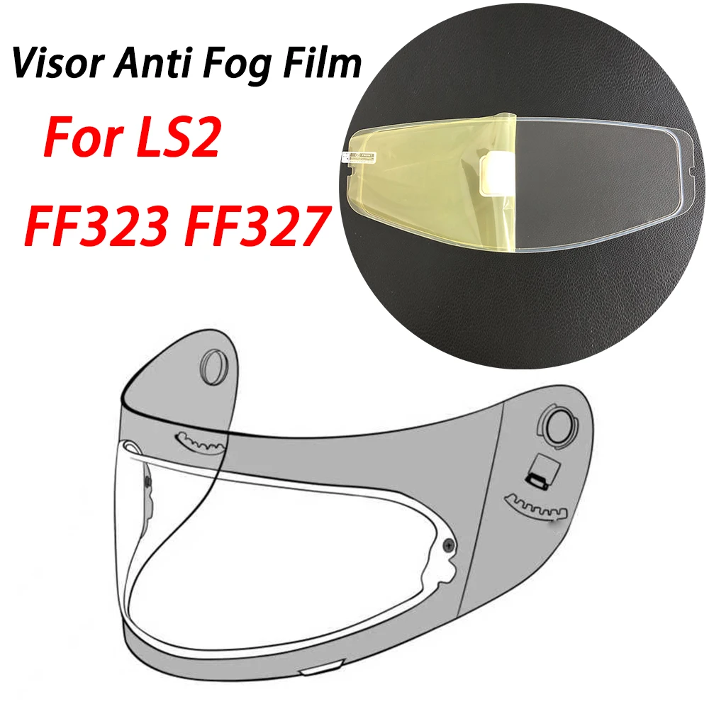 Visor inserts Film Anti Fog Motorcycle Helmet for LS2 FF323 FF327 Moto Helmet Accessories Antifog Lens Film