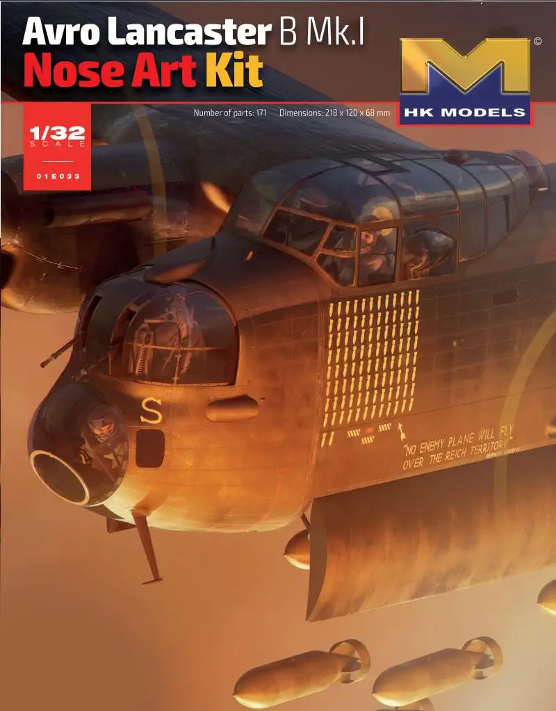 HK Model 01E033 1/32 Scale Avro Lancaster B MK.I Nose Art Kit (Plastic model)