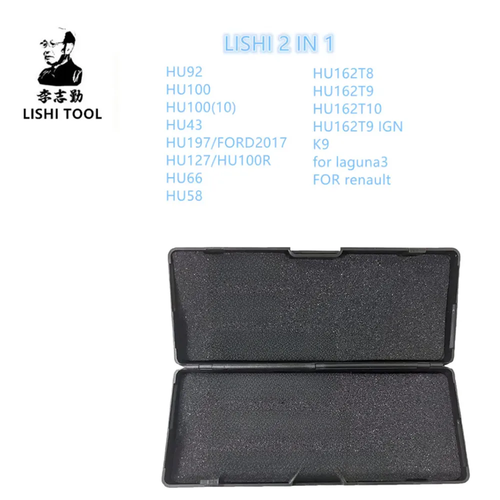

LISHI 2 IN 1 TOOL HU92 HU100 HU100(10) HU43 HU197 HU127 HU66 HU58 HU162T8 HU162T9 HU162T10 HU162T9 IGN K9 for laguna3/renault