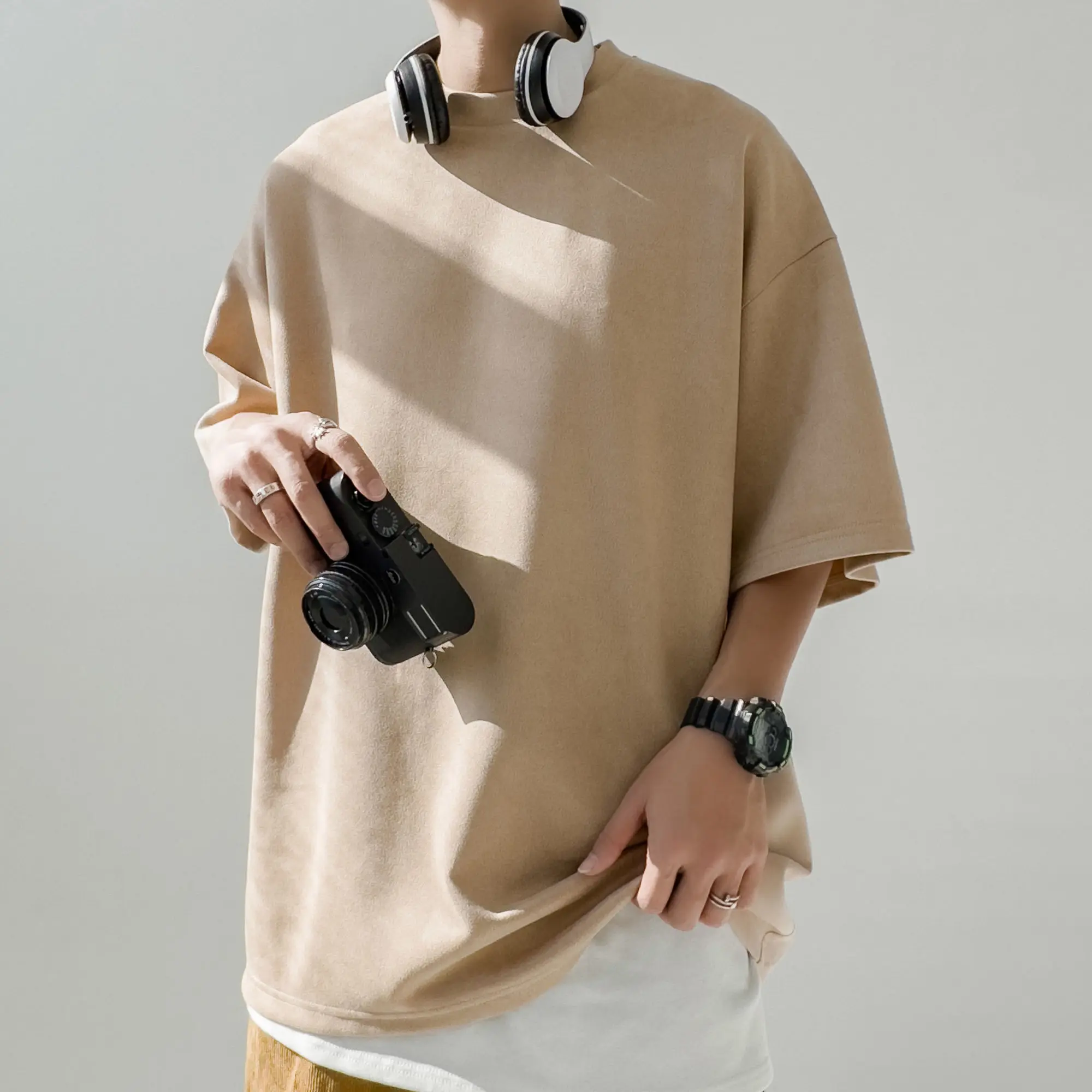 

2023 Summer New Solid Color Couple Casual T Shirt Men Women O-neck All-match Tee Unisex Half Sleeve Comfortable T-shirt