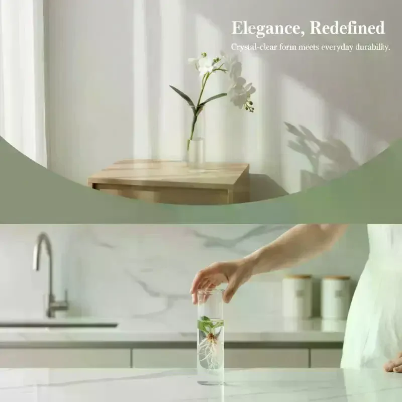 18cm Shatterproof Transparent Plastic Vase Wedding: 1pcs Party Home Florals Minimalist Centerpieces
