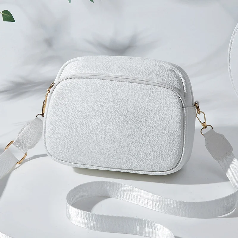

Women Crossbody Bag Multi Space Fashion Design Sense Large Capacity PU Material Lightweight Single Shoulder Bag