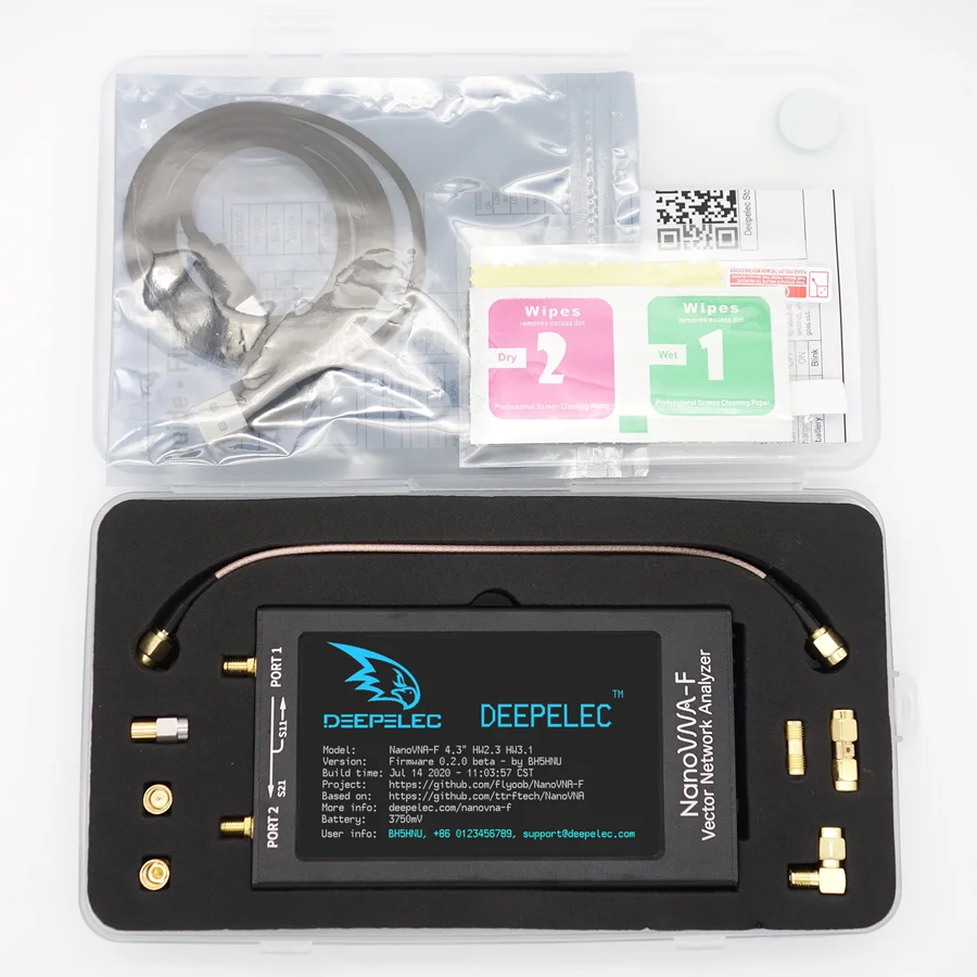 Push Button Version NanoVNA-F Vektor Netzwerk Analysator VNA SWR Meter HF VHF UHF Antenne Detektor Kurzwelle Demo Kit DIY Deepele