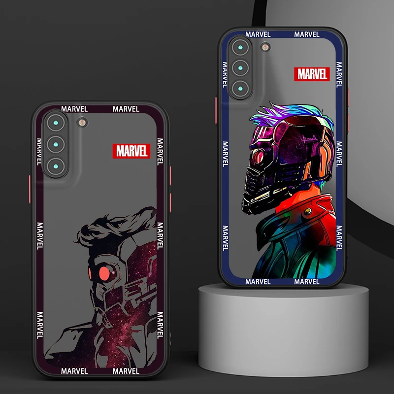 Marvel avengers Star-Lord For Samsung S24 S23 S22 S21 Ultra S20 FE Note 20 Plus 5G Frosted Translucent Matte Phone Case