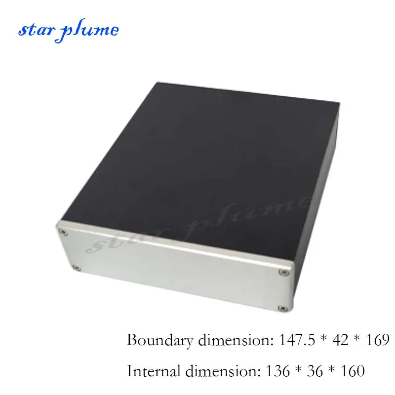 1405 All-aluminum Shell Power Amplifier Case Suitable For Amp/Preamp/Audio/Small Case (147.5*42*169)Aluminum Shell Chassis DIY