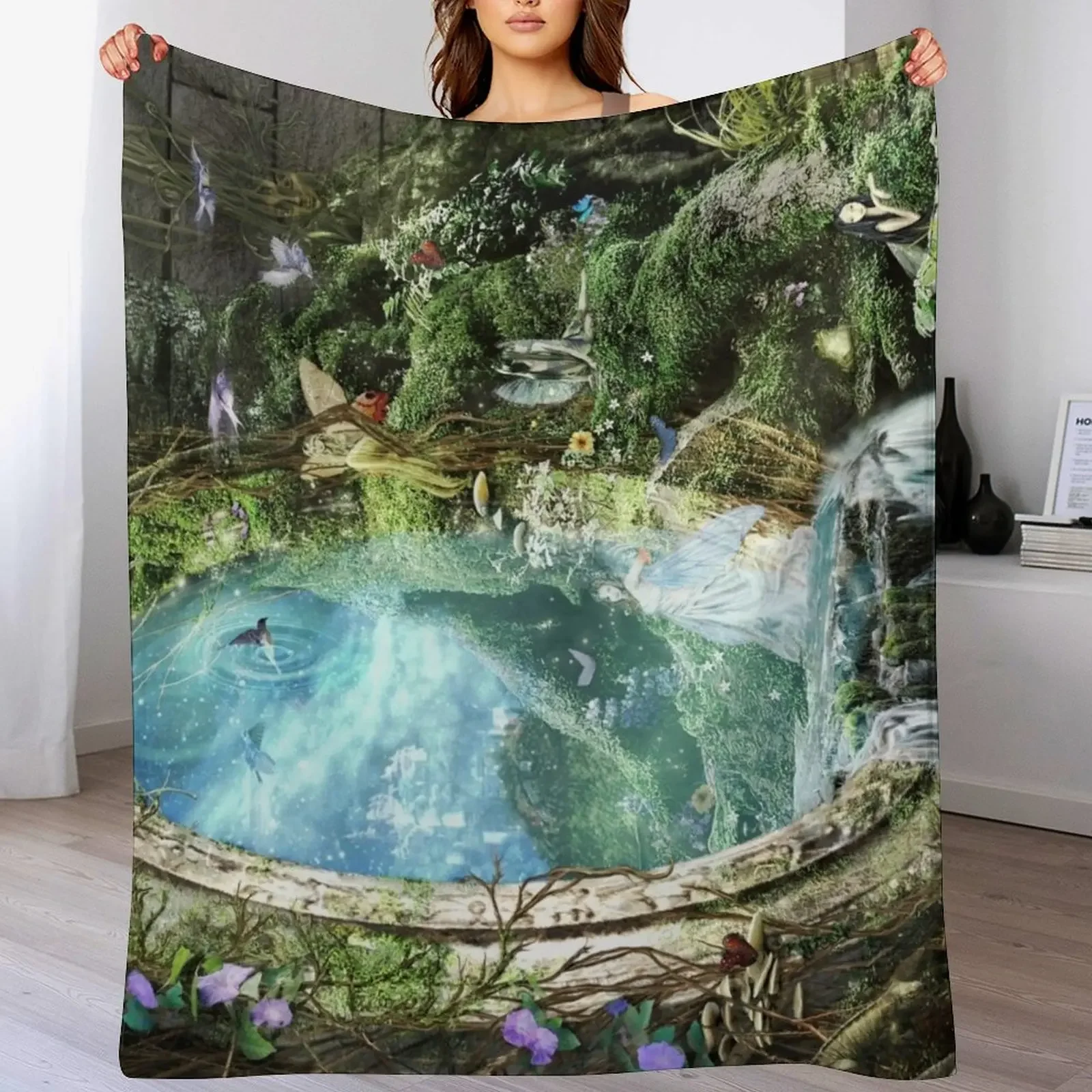 

The Swift of Spring Portal Throw Blanket Soft Comfort Blanket for Reading Watching TV