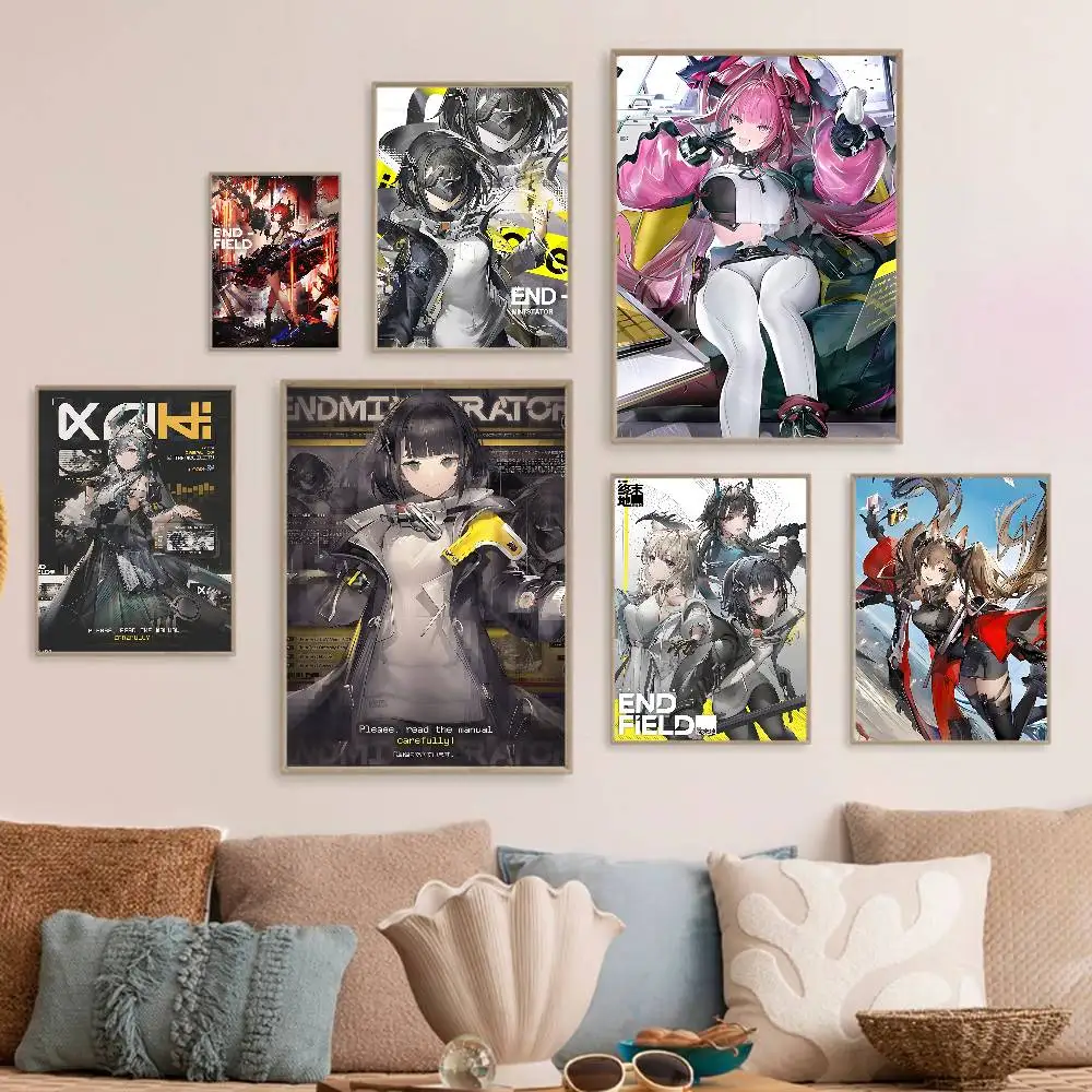 Popular Strategy Game Arknights Endfield Good Quality Prints And Posters Vintage Room Bar Cafe Decor Home Decor