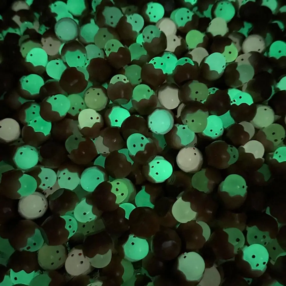 50 pz accessori giocattolo Kawaii carino luminoso guscio d'uovo pollo creativo luminoso gioielli accessori artigianato in resina fai da te
