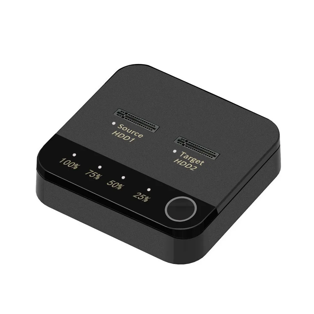 Протокол USB 3.1-типа C M.2 для док-станции SATA, автономное клонирование одним щелчком мыши и док-станция с двойным внешним корпусом SSD