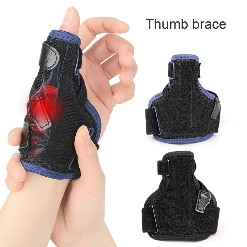 Thumb Support Brace with Fastener Tape Wear Resistant Breathable Pain Relief Compression Joint Thumb Splint Non-slip Hand Brace