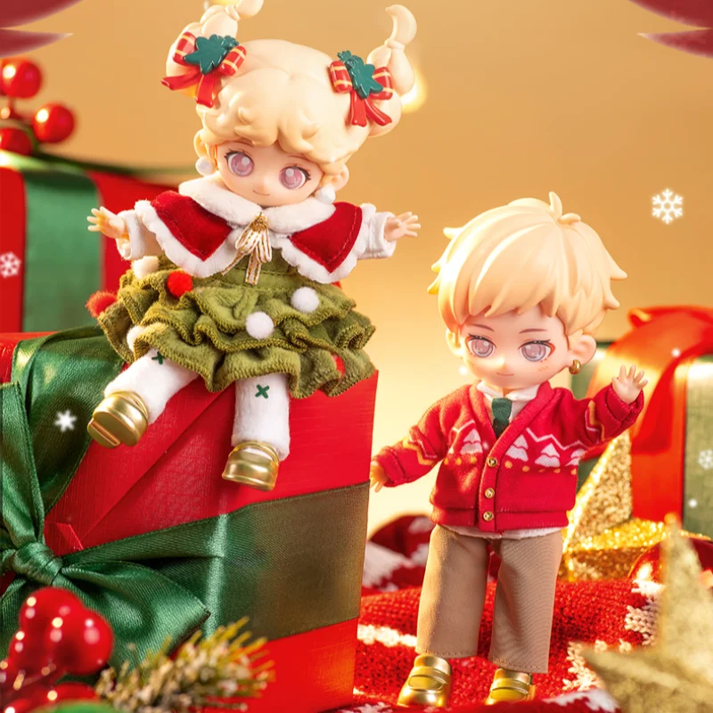 16cm Peetsoon Teennar Anime Figure 12 Points Bjd Combination Christmas Limited Hang Card Action Figures Model Dolls Decor Girl T