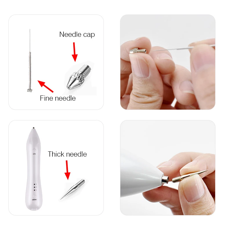 20/100 Pairs Plasma Pen Needles For Laser Skin Dark Spot Remover Mole Tattoo Removal Eyelids Lifting Freckle Beauty Care Tool