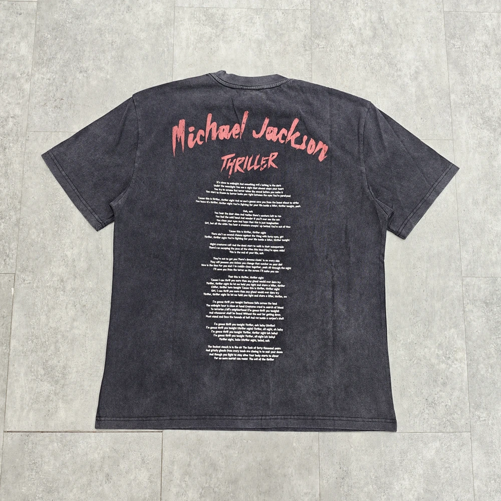 Yao Fashion Luxury Vintage Graphics Print Casual Oversize Streetwear Tee Band Rock Punk Tops Cotton Unisex Loose T Shirt For Men