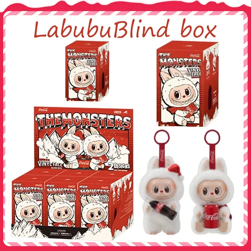 New Labubu Vinyl Plush Coca Cola Series  Pendant Macaron Third Generation Blind Box Children'S Toy Collection Gift Birthday Gift