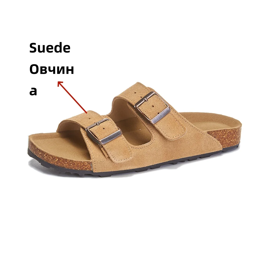 FEDONAS Women Flats Slippers Suede Leather Low Heels Summer Shoes 2024 Ins Fashion Casual Beach Daily Dress Sandals Shoes