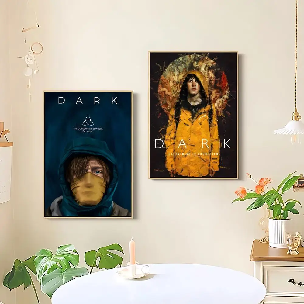 D-Dark TV Series Poster HD art sticky wall waterproof home living room bedroom bar aesthetic decoration