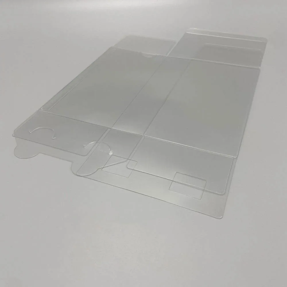 غطاء حماية شفاف شفاف من PET لصندوق عرض تخزين الألعاب 3DSXL 3DS XL