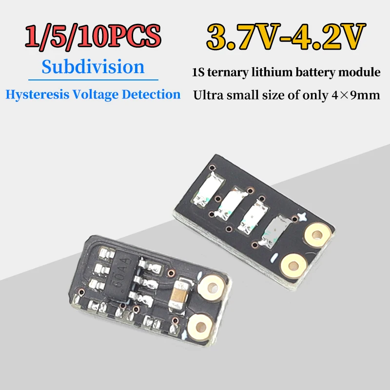5/25/50Pcs 3.7‑4.2V 1S Ternary Lithium Battery Fuel Gauge Module Mini LED Wireless Power Indicator Light