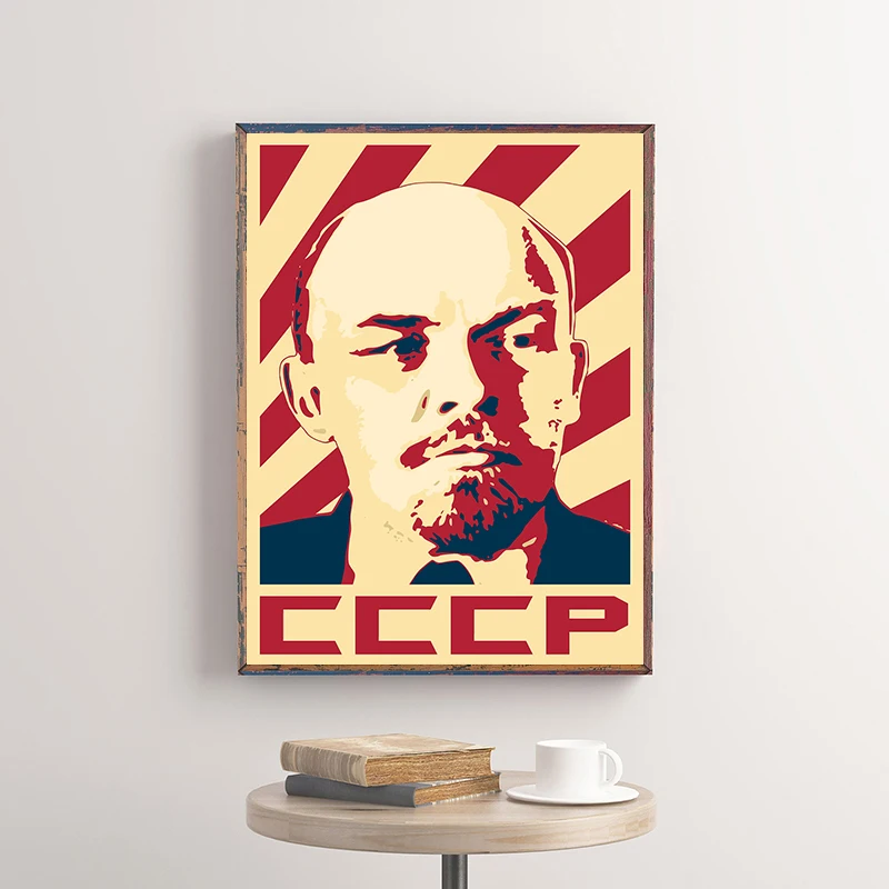 Vintage World-renowned Figures Portrait Posters Lenin Beethoven Prints Canvas Painting Wall Art Picture for Home Decoration