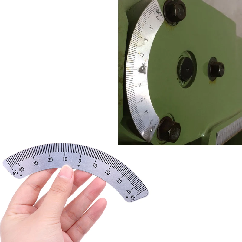 Angle Plate Scale Ruler 45 Degree Angle Arc M1197 Protractors Milling Machine Part - Measuring Gauging Tools