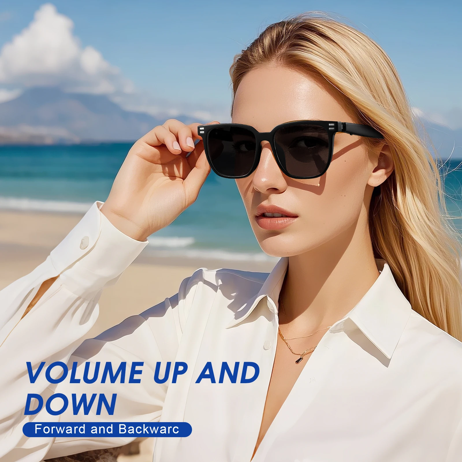 ブルーライトカットスマートグラス UVカット 調光サングラス - Photochromic Smart Sunglasses Audio のレビューと価格