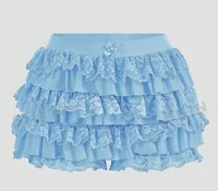 Women's Sweet Bow Lace Ruffles Shorts  Aesthetic 2000s Elastic Waist Short Pants Summer Shorts - Image 5