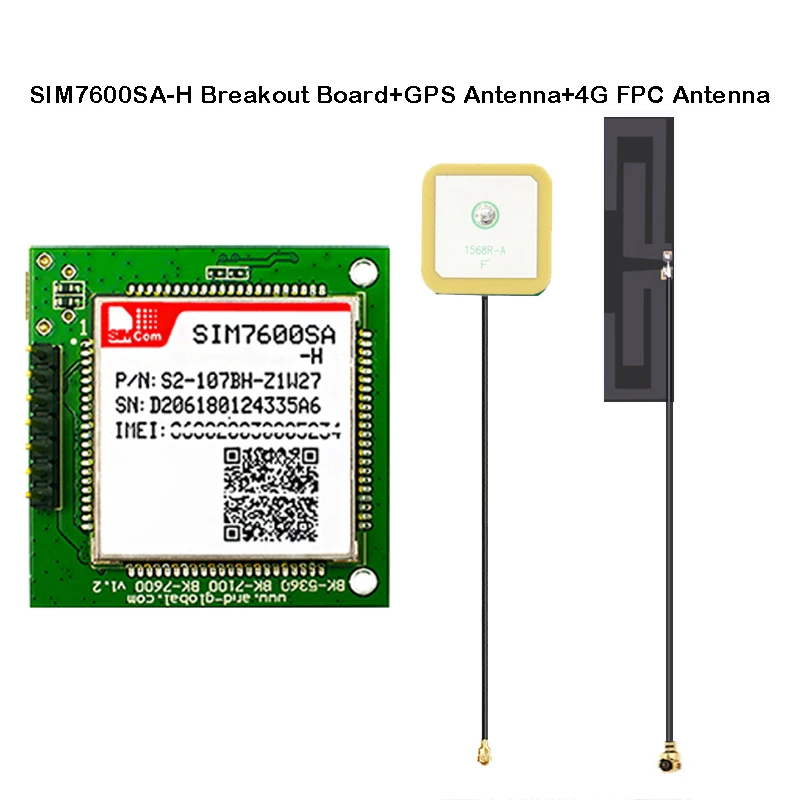 SIMCOM SIM7600SA-H breakout board LTE Cat4 module for New Zealand Australia South America B1/B2/B3/B4/B5/B7/B8/B28/B40/B66