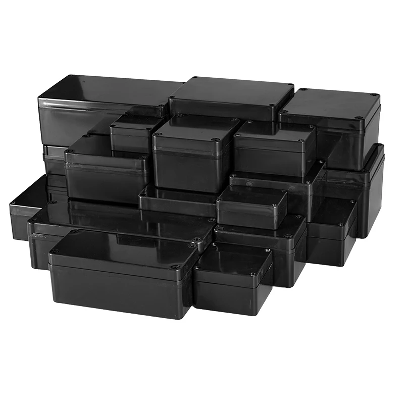

Black Waterproof ABS Plastic Project Box Outdoor Electronics Housing Junction Box Enclosure Boxes Electronic