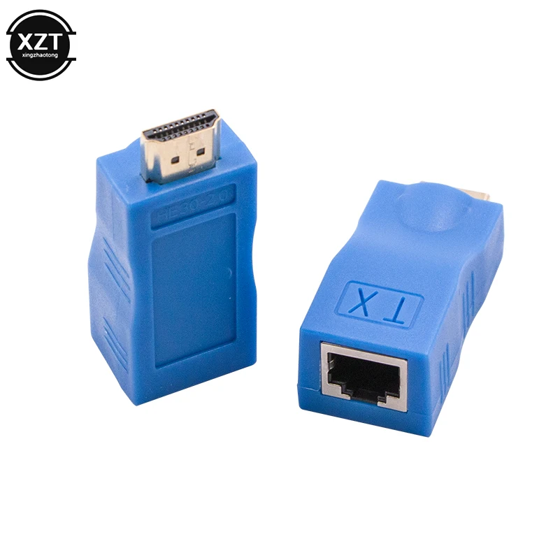 1 para kompatybilny z HDMI nadajnik Extender TX/RX kompatybilny z HDMI V1.4 HD 1080P przez Cat5e CAT6 RJ45 kabel Ethernet do telewizora DVD