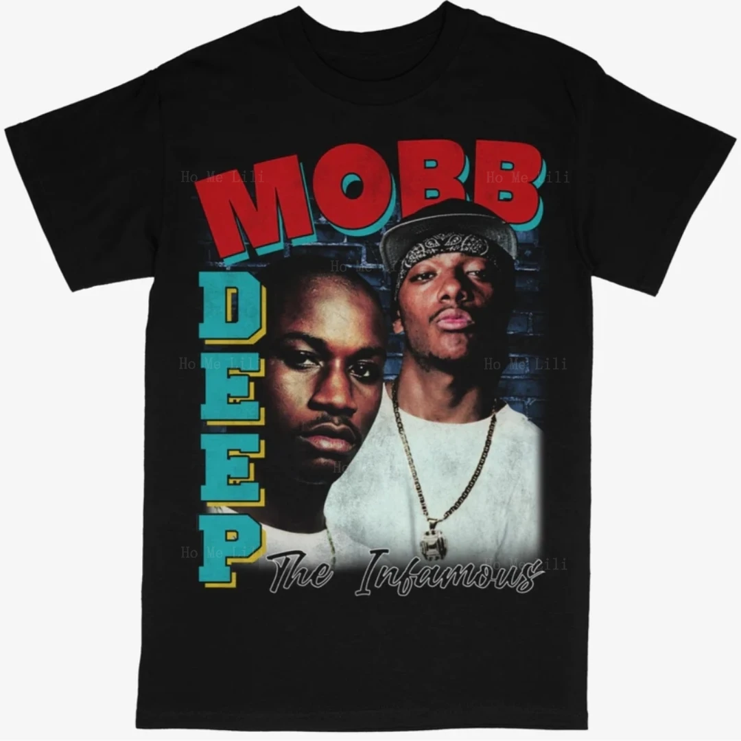 Mobb Deep Tee Shirt East Coast Hip Hop Rap Style Luxury 100% Cotton Tshirts For Men