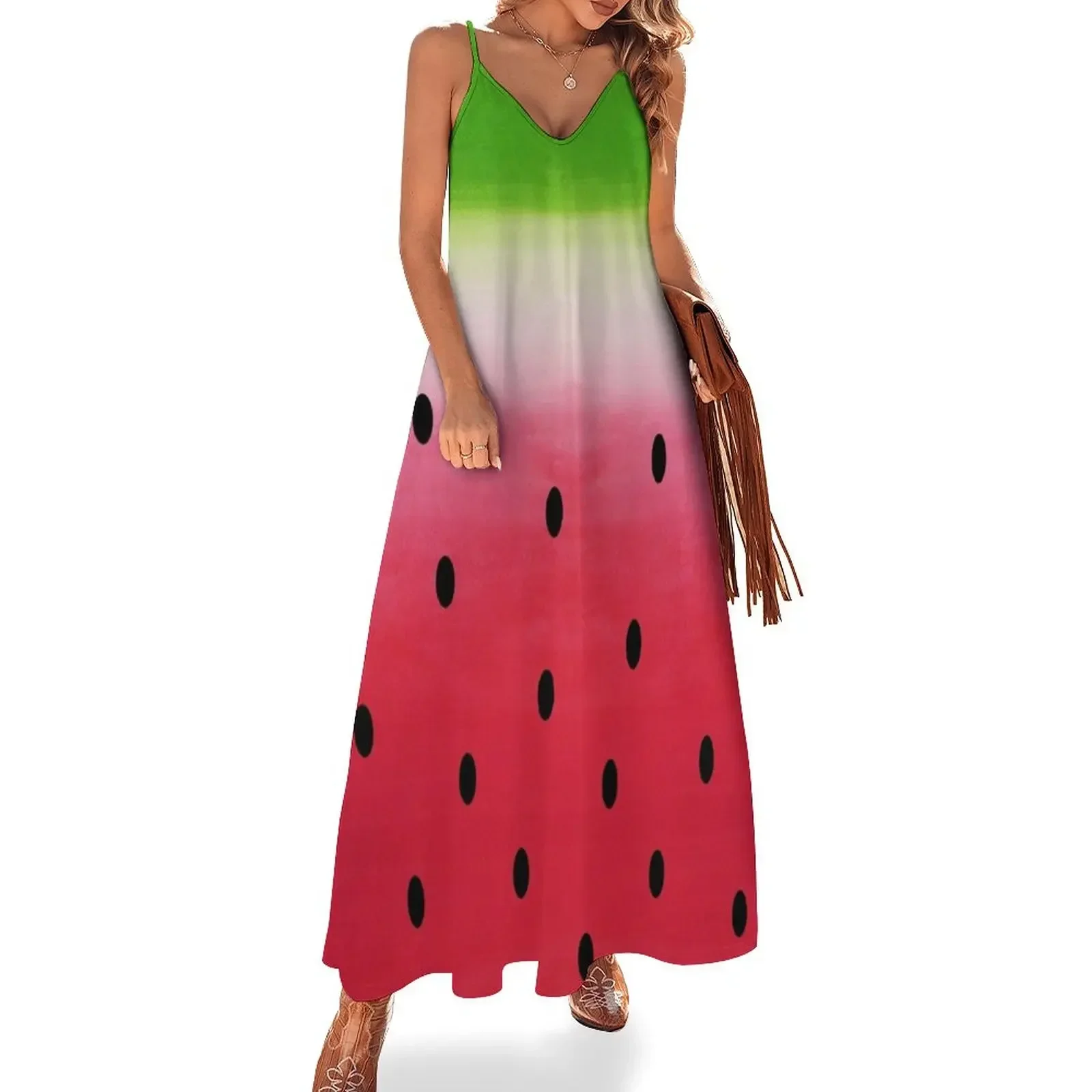 

Watermelon Sleeveless Dress long sleeve dress evening dresses luxury 2024 women's dresses luxury Dress