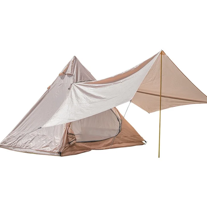 Outdoor Indian Home Tent Integrated Canopy, Camping Pyramid Picnic Camping Tent