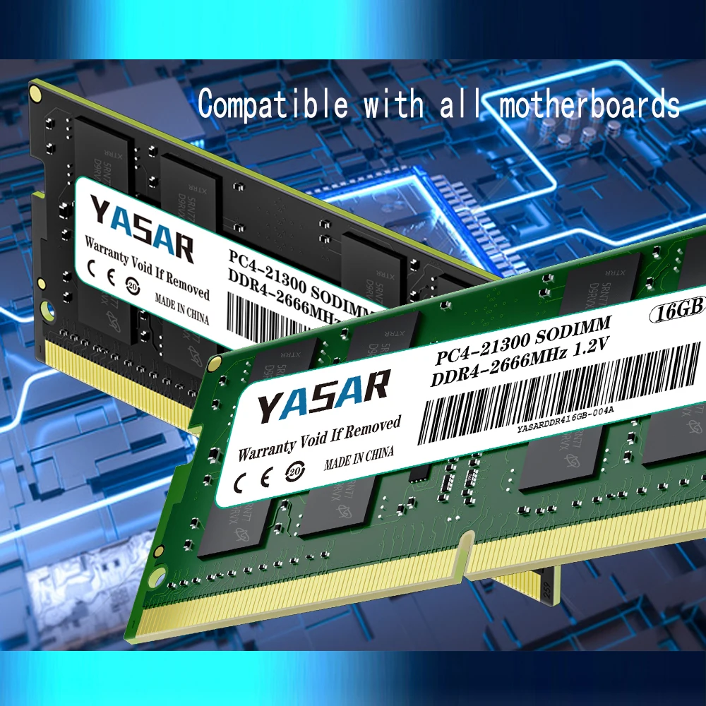 Imagem -02 - Yasar Ddr4 Portátil Ram Memória 4gb 8gb 16gb 32gb 260pin 1.2v 3200mhz 2666mhz 2400mhz Pc4 25600 21300 19200 Notebook Memória Sodimm